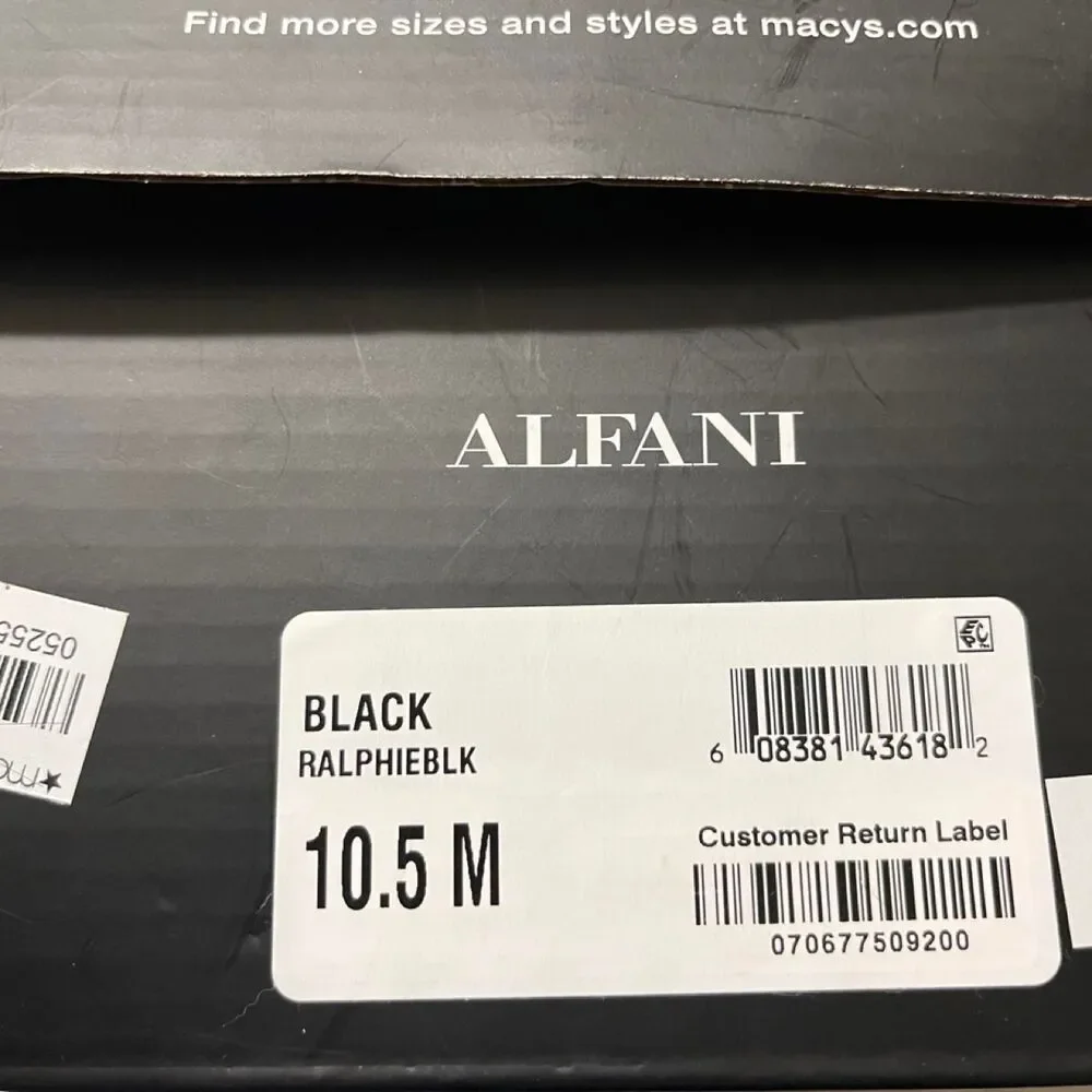 Alfani Men's Black Oxfords